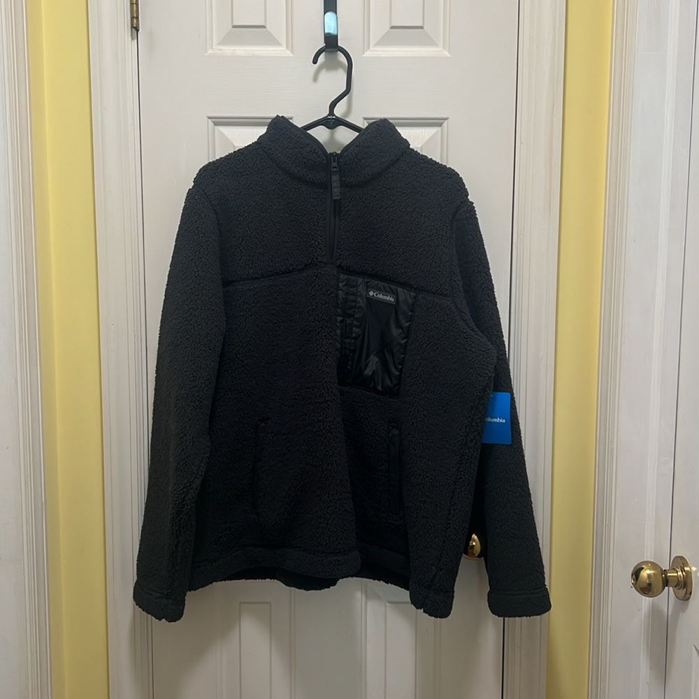 Columbia Women's West Bend 1/4 Zip Sherpa Pullover XXL NEW